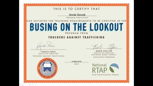 National RTAP Webinar: On-Ramps, Intersections & Exit Routes: Prevent & Disrupt Human Trafficking смотреть онлайн