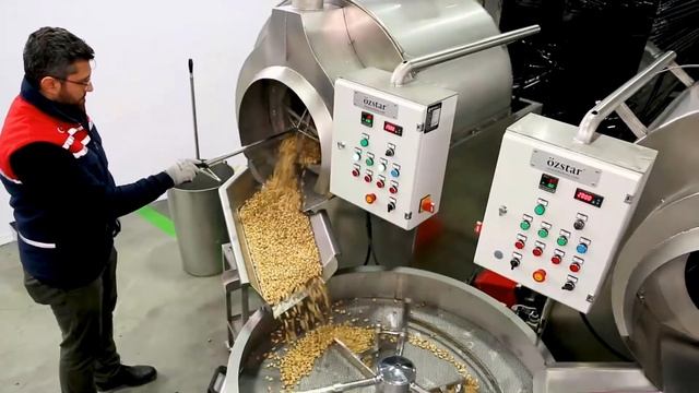 Drum Type Roasting Machine - Nuts Roasting Machine - آلة تحميص المكسرات смотреть онлайн