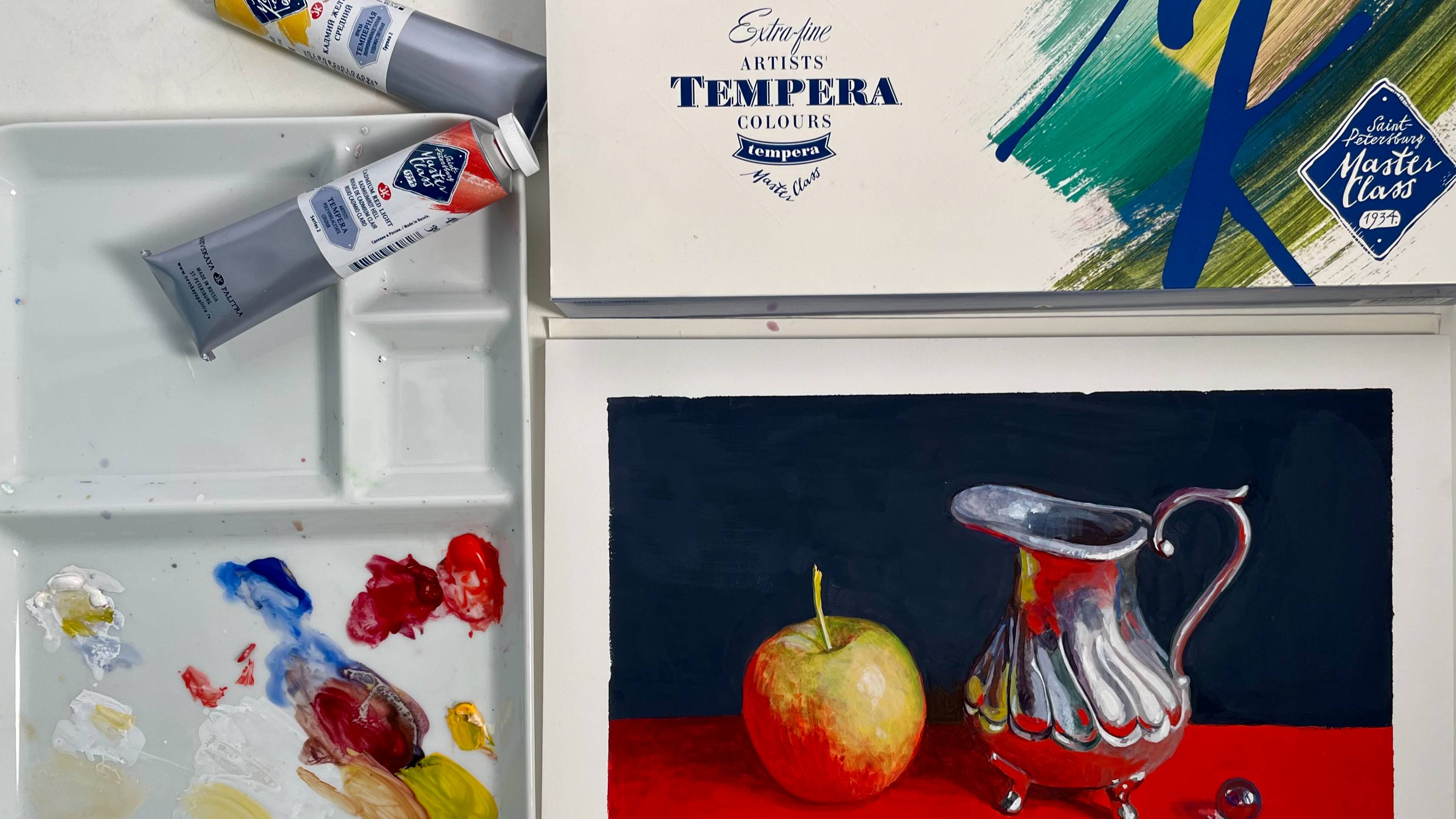 Натюрморт на красном. смотреть онлайн