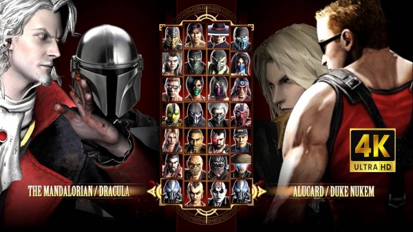 Dracula & Mandalorian in the Mortal Kombat Komplete Edition on the PC Expert in 4K