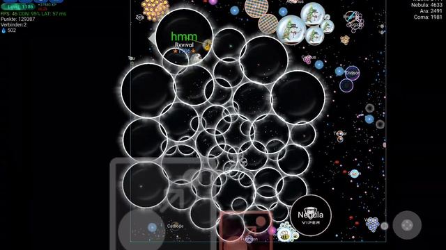 Nebulous.io | 100k+ Mass (Xp Farm!)