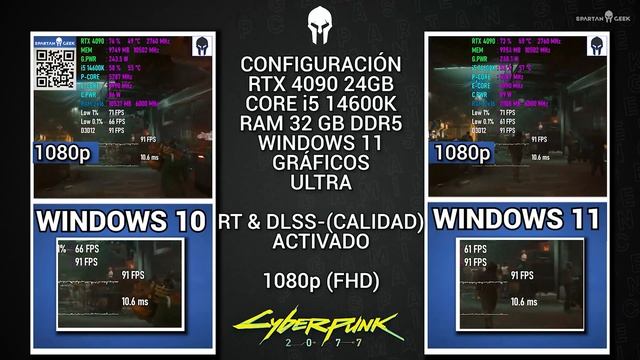 Windows 10 22H2 VS Windows 11 23H2 Pruebas Con Intel & Nvidia En 1080p смотреть онлайн
