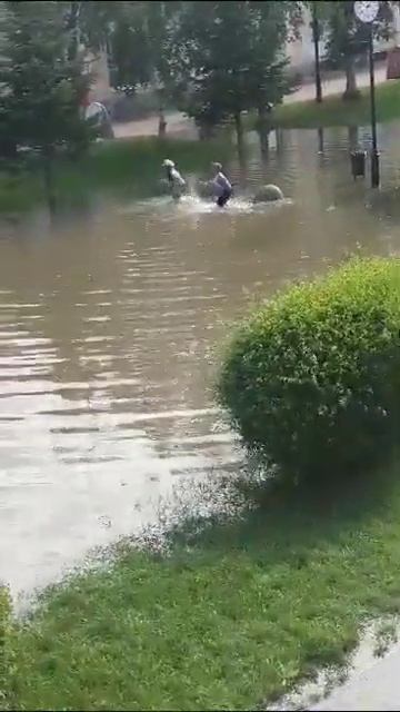В Уссурийске, на Старой Площади, вода уже добралась. Ночью 12 августа были сирены. смотреть онлайн