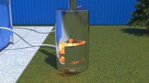 печь теплообменник для подогрева бассейна на дровах из нержавеющей стали со змеевиком спиралью