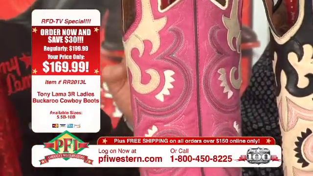 Tony Lama 3R Ladies Buckaroo Cowboy Boots смотреть онлайн