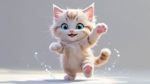 Детская песня|Песенки для детей |Песня про котенка который любит танцевать | Смешной котенок танцует