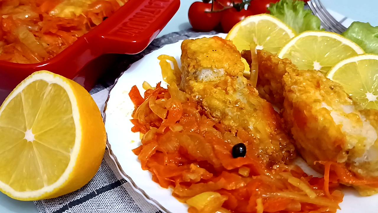 📌 Рыба под маринадом из моркови и лука смотреть онлайн
