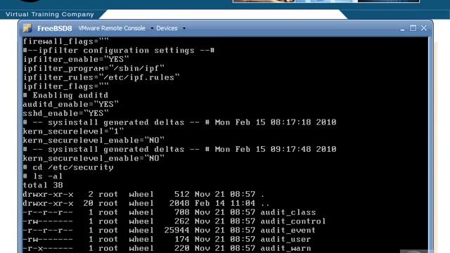 VTC Player Unix System Administration Essentials, Auditing смотреть онлайн
