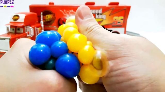 Toy Cars Vehicles for Kids and Squishy Balls - Toys Video for Kids смотреть онлайн