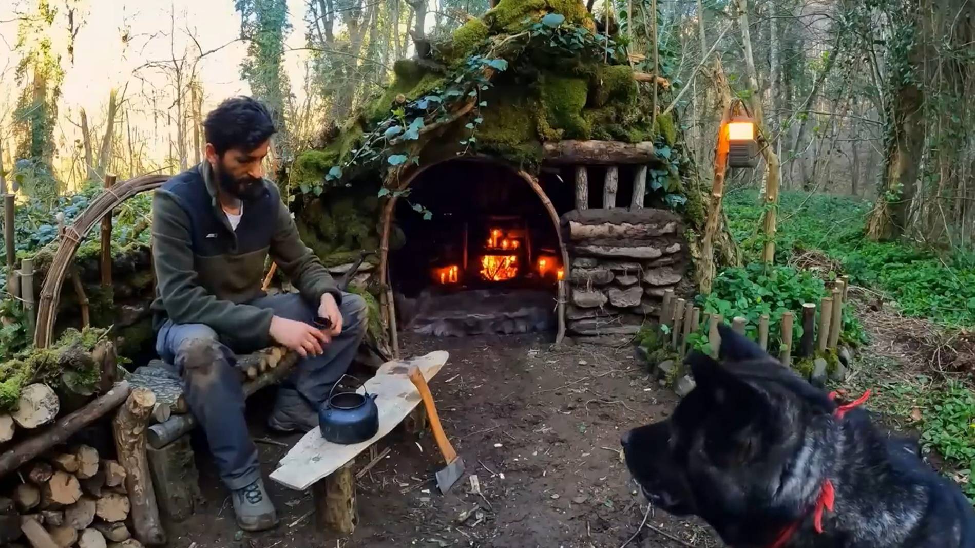 ВЫЖИВАНИЕ С СОБАКОЙ. СТРОЙКА УКРЫТИЙ