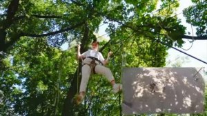 Экстремальный верёвочный парк! прохождение самого сложного испытания