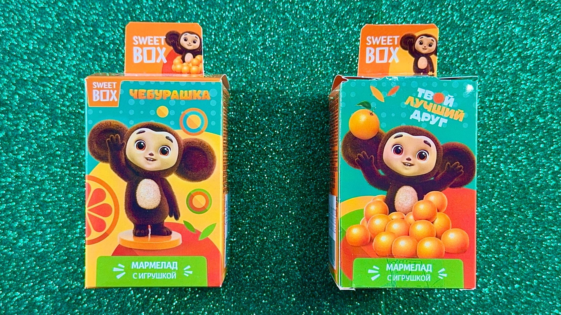 Распаковка игрушек Sweet Box с героями мультфильмов. Чебурашка.