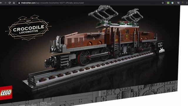 Lego Crocodile Locomotive revealed! смотреть онлайн