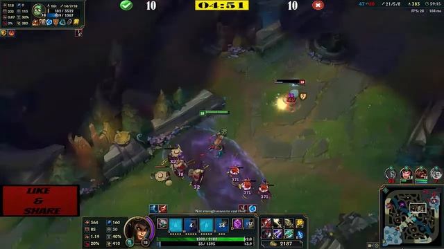 CASSIOPEIA FULL AD!! CRITICAL HITS!! Epic or Fail Build?? (League Of Legends) смотреть онлайн