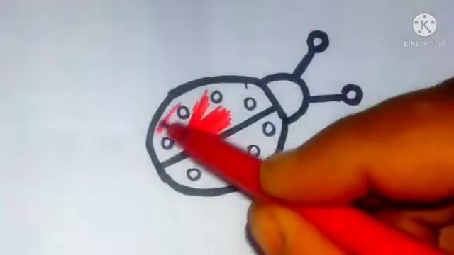 Bolalar uchun Ladybug chizish / Балаларға арналған Ледибугтың суретін салу /Drawing Ladybug for Kid смотреть онлайн
