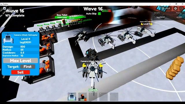 Roblox: Toilet Tower Defense ลง medium ด้วย Camera Attack Helicopter смотреть онлайн