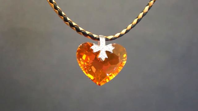 Crystal Necklace with Swarovski Crystal 6264 Astral Pink Pendant & Silver Bail смотреть онлайн