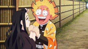 Зеницу встреча Незуко?! Клинок рассекающий демонов 4 сезон 1 серия