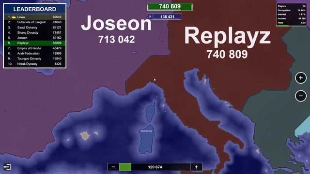 Trying to win in Territorial IO смотреть онлайн