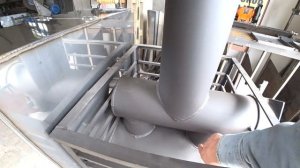 Банная печь из трубы.