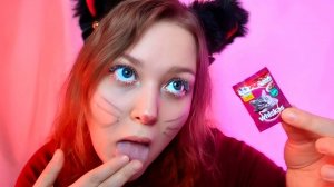 ASMR Spit Painting 💦 МАКИЯЖ в салоне КОШКИНА СЛЮНКА 🐌💄 АСМР ролевая игра и нежный шепот 😴💖