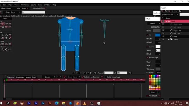 How to Rig 360 Leg Rotation in Moho смотреть онлайн