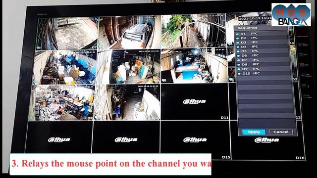 How to change Channel in dahua DVR/XVR/NVR || How to set channel dahua nvr/xvr смотреть онлайн