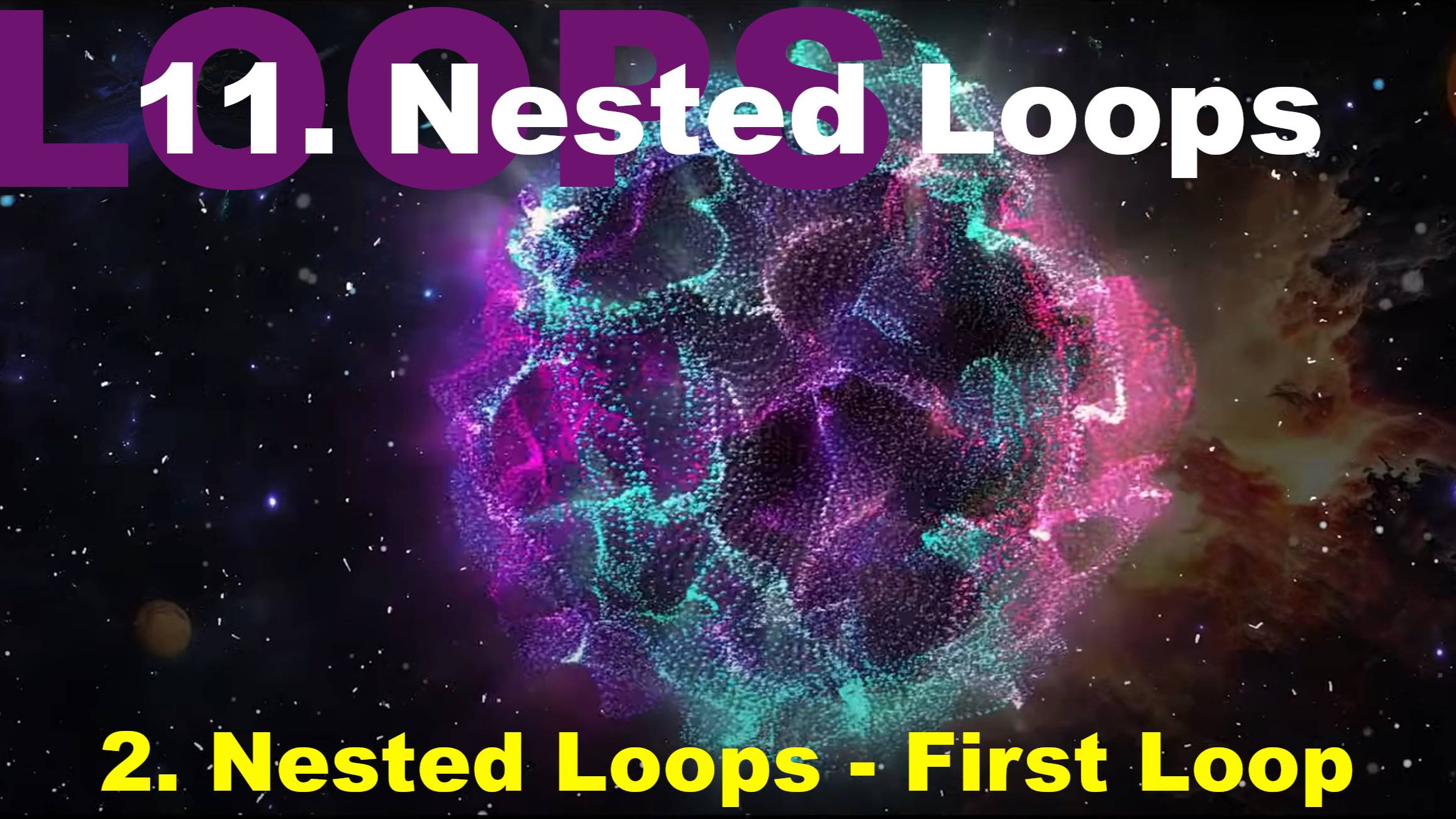 11.2. Nested Loops - First Loop смотреть онлайн