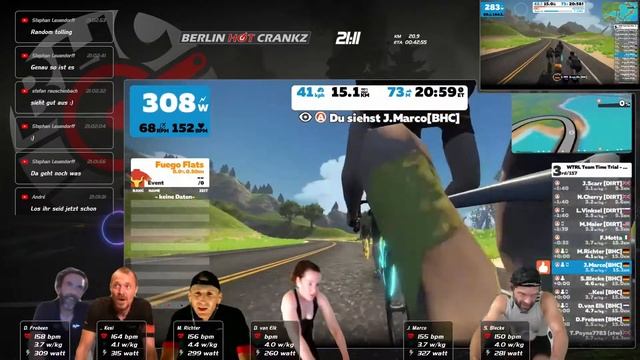WTRL Team Time Trial #78 - Watopia Flat Route - BHC LIVE on ZWIFT смотреть онлайн