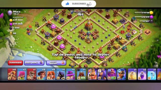 +320🔴Live Attacks | Broken Army | Th16 ROOT RIDER Spam With Overgrowth Spells | Legend League Atks смотреть онлайн