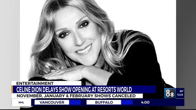 Celine Dion delays show opening at Resorts World смотреть онлайн