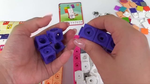Learn Counting 1 to 20 with Numberblocks Mathlink Cube Activity Toy #counting смотреть онлайн