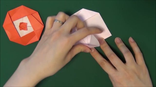「ツバキ」折り紙" Camellia japonica" origami смотреть онлайн