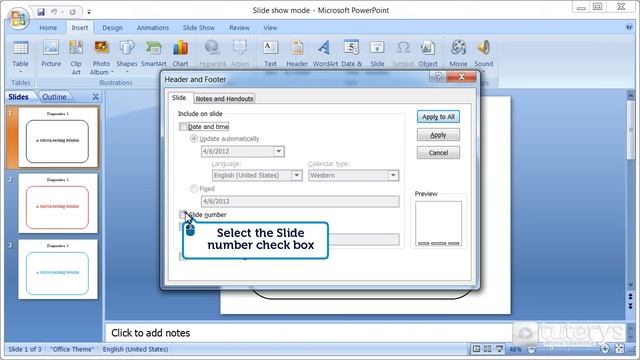 How to insert headers and footers with PowerPoint 2007? смотреть онлайн