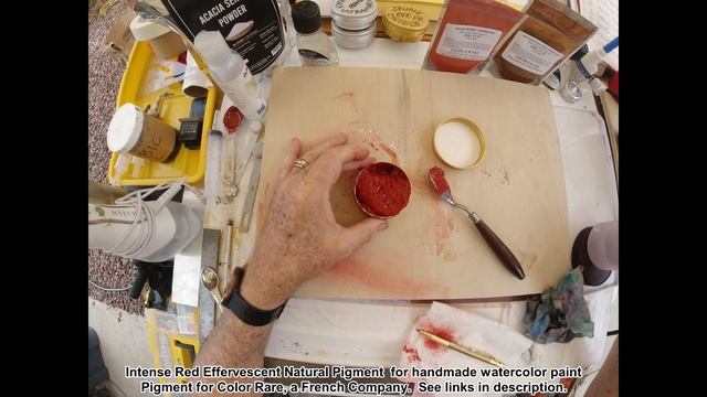Make paint Like Turner made- Intense Red Effervescent Natural Pigment from Color Rare смотреть онлайн