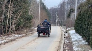 #Трицикл грузовой #электрический 1200W‼️ 60V40Ah⚡️ Валит до 40км/ч, запас до 30 км. Берет до 750 кг