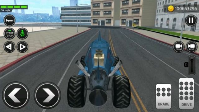 Monster Shark Truck Simulator - Big Monster Shark Truck Roam The City | Android Gameplay смотреть онлайн