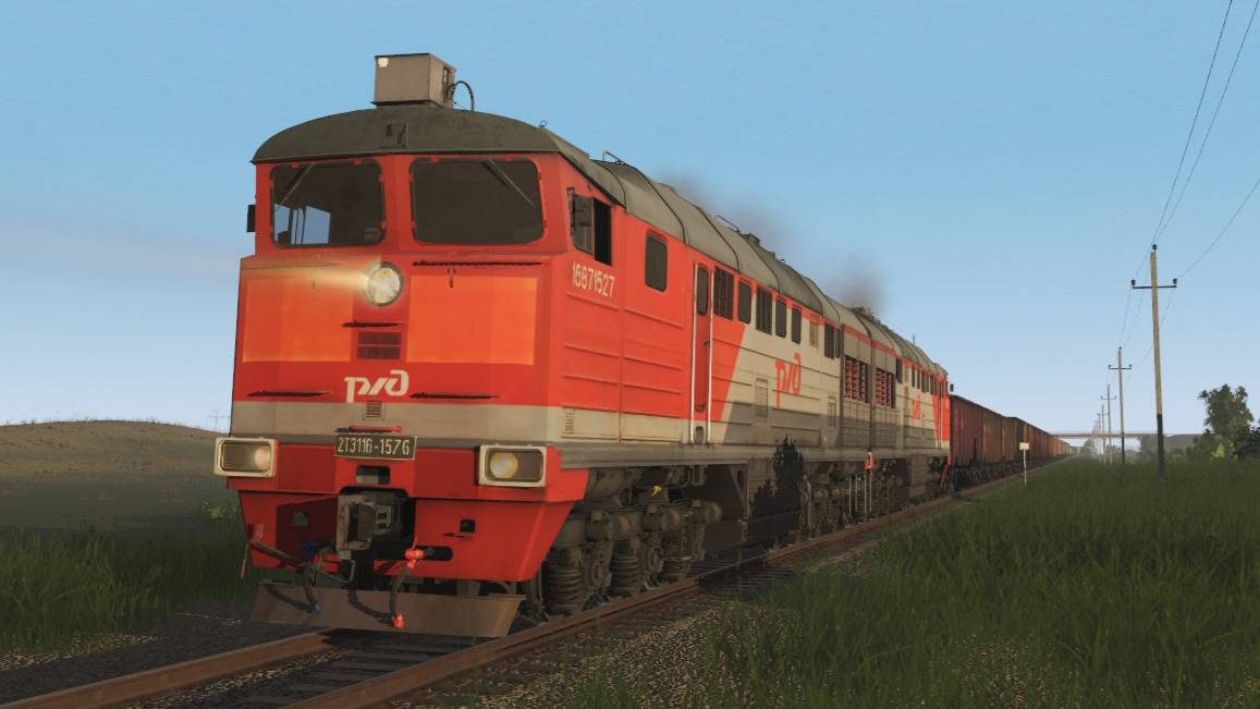 Trainz 22 сценарий "Песок в Лесногорск" смотреть онлайн