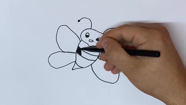Bolalar uchun asalari rasm chizish | Как нарисовать пчелу | How to draw a bee смотреть онлайн