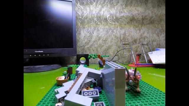 Лего анимация трицератопс атакует базу часть 2 смотреть онлайн