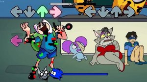 Музыкальная ритм-аркада Friday Night Funkin'  - Анимация Skinwalker -разные персонажи поют 🎶 (FNF S