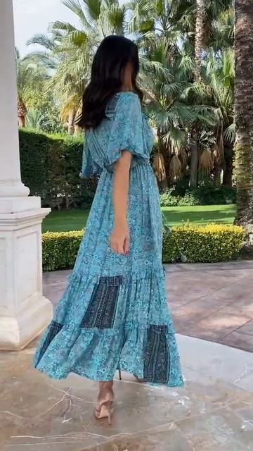Яркое, летнее платье из натурального шелка 22A 449/2S AnastaSea из новой коллекции Fresh Cotton 202 смотреть онлайн