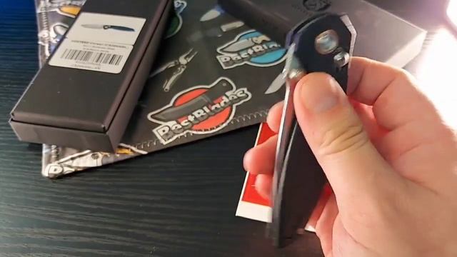 Складной нож Vosteed Corsair, сталь Nitro V, стоунвош, рукоять черная микарта