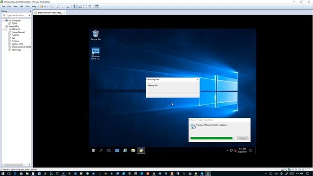 Installing Windows Server 2016 Essentials in esxi 6.5 смотреть онлайн