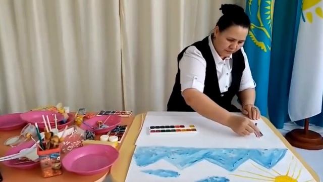 "Бейнелеу,декоративті-қолданбалы өнер" "Алматының алмасы" Дәстүрден тыс сурет салу техникалары. смотреть онлайн