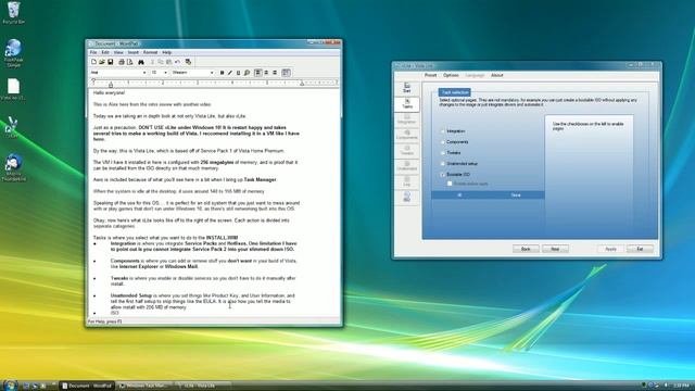 Vista Lite and vLite overview смотреть онлайн