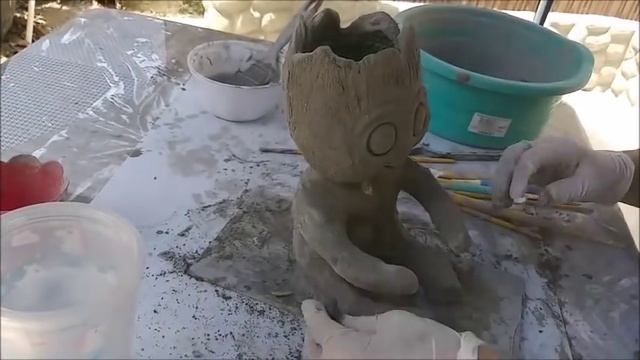 DIY - Como Fazer vaso Groot bebezinho смотреть онлайн