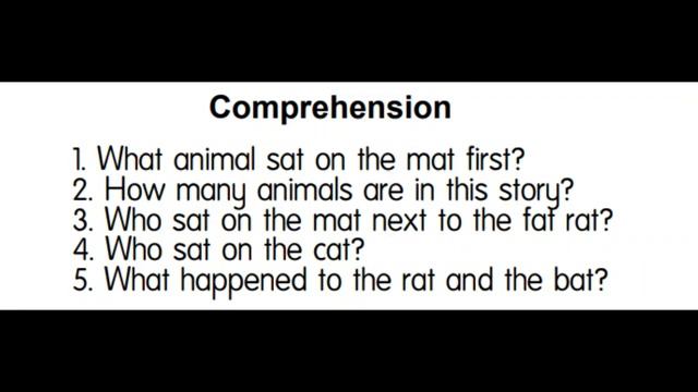 Cat on the Mat - Early Reading 1