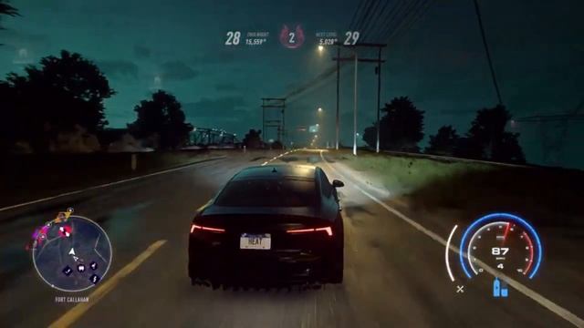 NEED FOR SPEED HEAT REVIEW COP CHASE 😱 RACE FIRST VIDEO. смотреть онлайн
