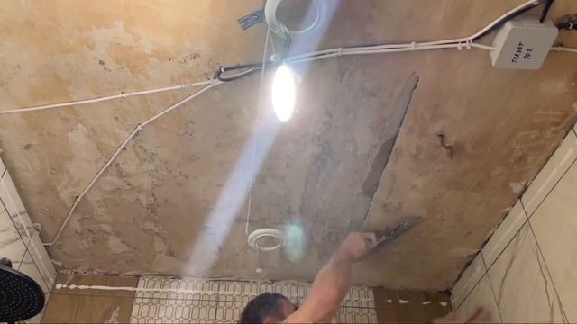 «Подготовка площади перед монтажом натяжного потолка»